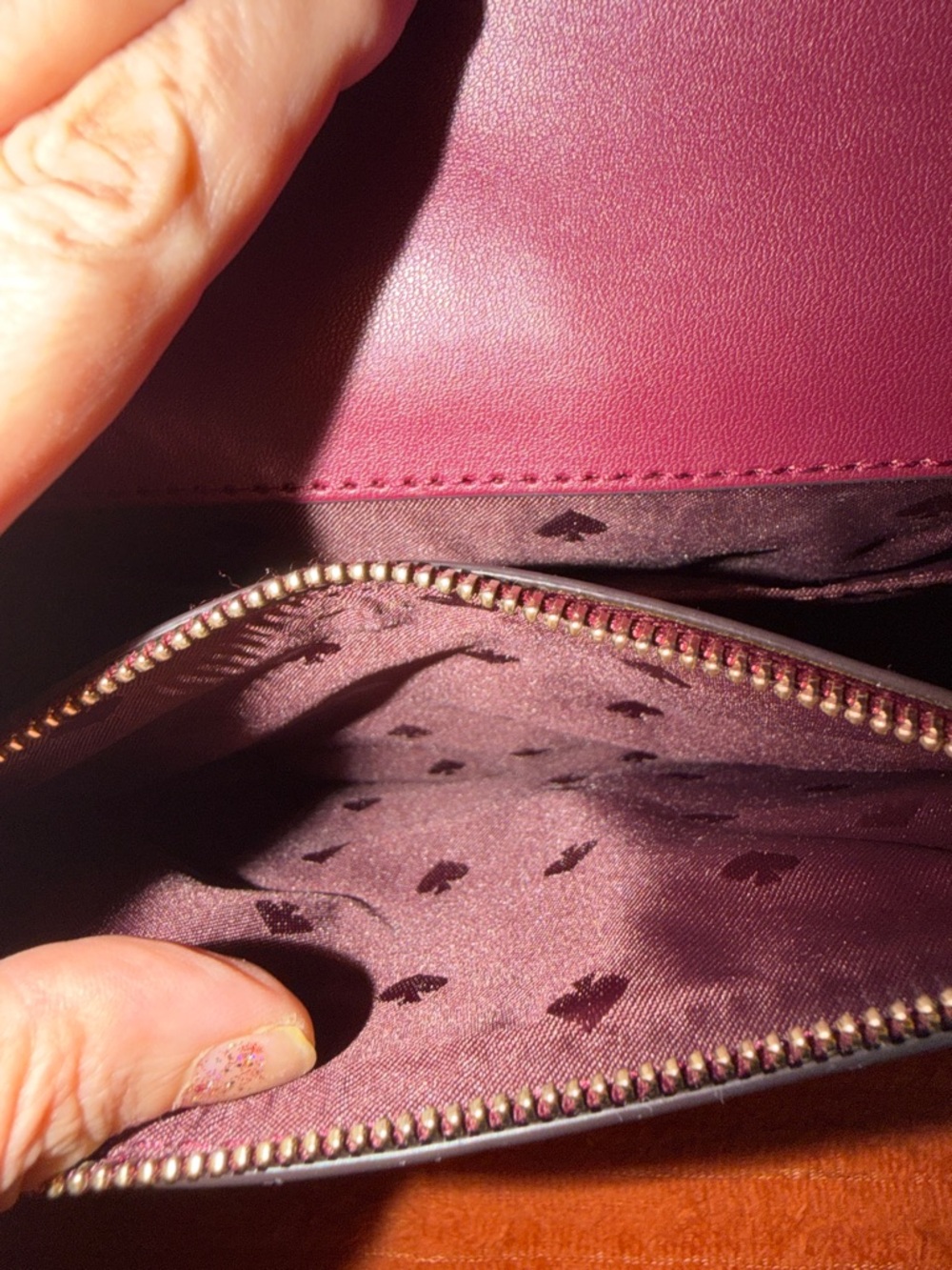 kate spade Colorblock Crossbody in Teal, Pink & Burgundy - Picture 9 of 16